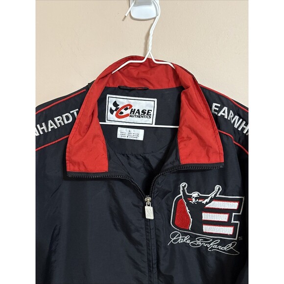 Chase Authentic’s Jacket Dale Earnhardt Black Red Intimidator 7 Time Champ Large - Picture 2 of 9